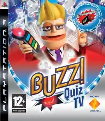 Buzz! - Quiz TV (USA) (v1.10) (Disc) (Update) box cover front